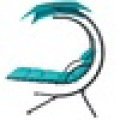 Colgante Chaise Lounger Chair Arc Stand Air Porch Columpio Hamaca Chair Canopy Teal